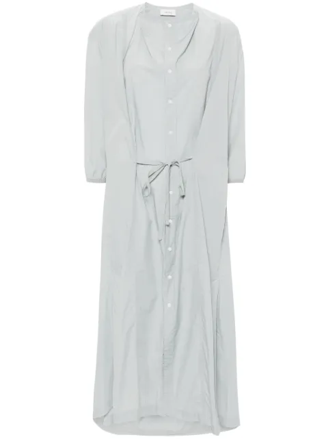LEMAIRE cowl-neck poplin midi dress