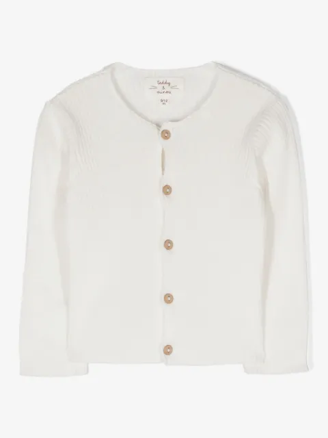 TEDDY & MINOU button-up ribbed-knit cardigan