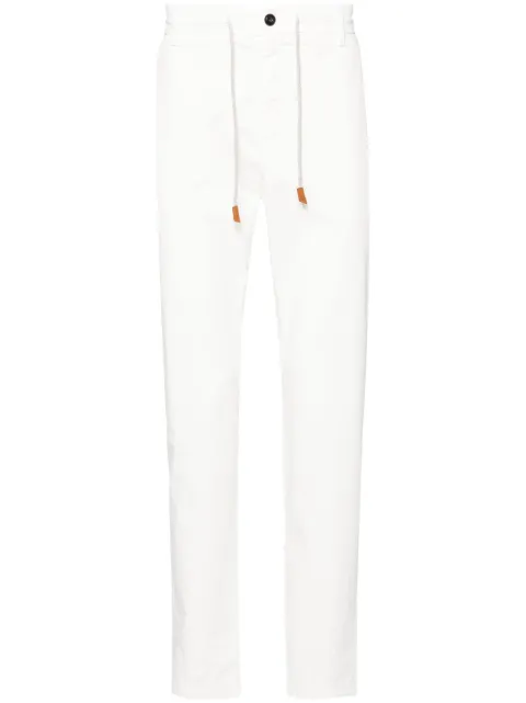 Eleventy mid-rise straight-leg trousers  