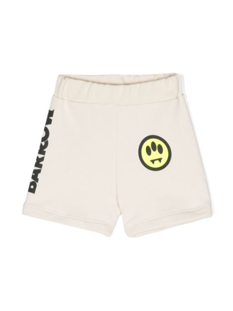 Barrow kids logo-print cotton shorts