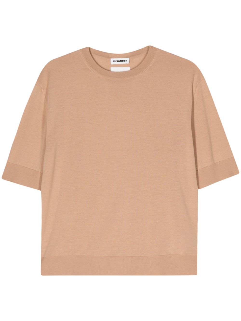 Jil Sander Fijngebreide wollen top Beige