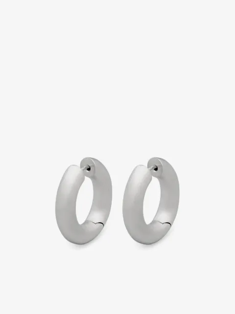 Tom Wood Chunky Hoops Satin earrings