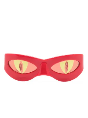Charles Jeffrey Loverboy Neko cat-eye Sunglasses | Black | FARFETCH JO