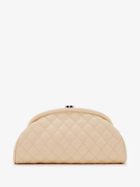 CHANEL Pre-Owned bolsa de mano con capitonado de rombos