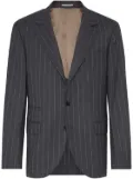 Brunello Cucinelli Chalk-Stripe wool blazer - Grey
