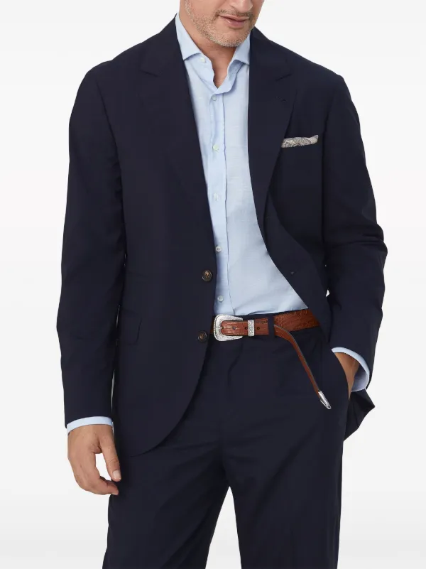 □ 47301☆年 ブルネロクチネリ ジャケット シングル ネイビー