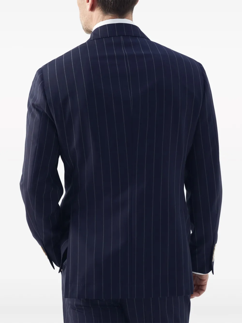 Brunello Cucinelli Blazer met krijtstreep Blauw