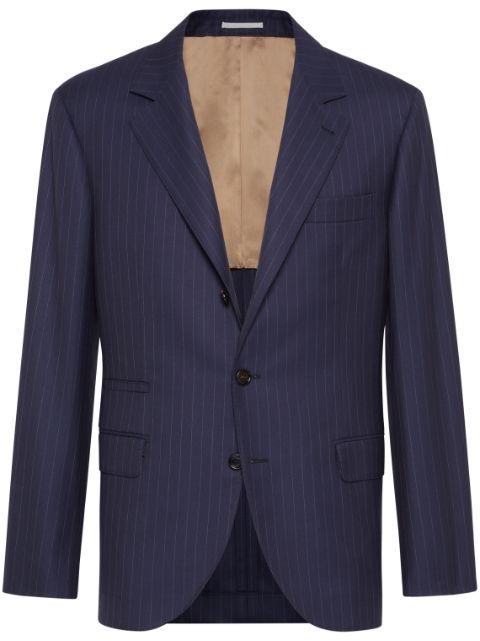 Brunello Cucinelli pinstripe virgin-wool blazer Men