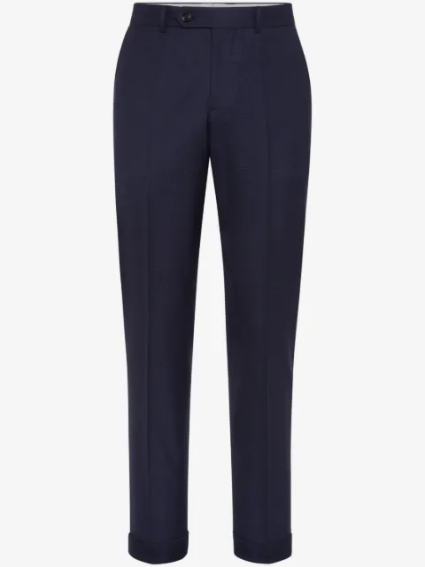 Brunello Cucinelli Pantaloni sartoriali in pied-de-poule