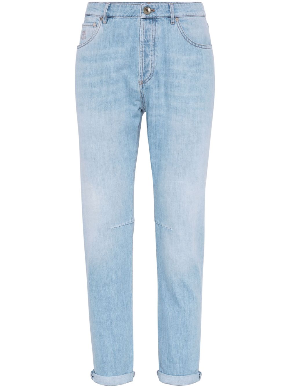 Brunello Cucinelli tapered-leg jeans - Blue