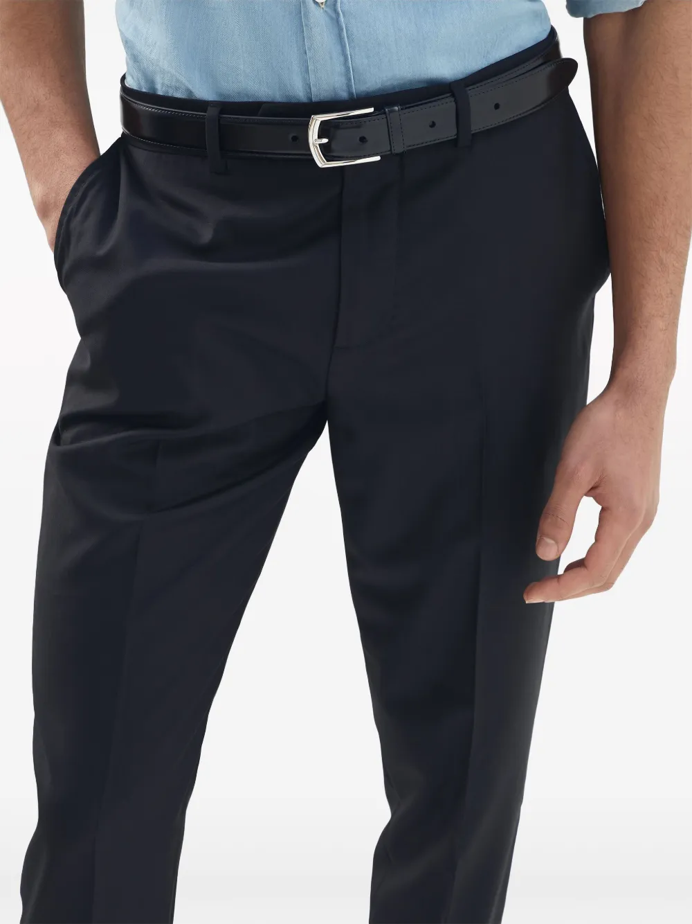 Brunello Cucinelli Broek van scheerwol Zwart