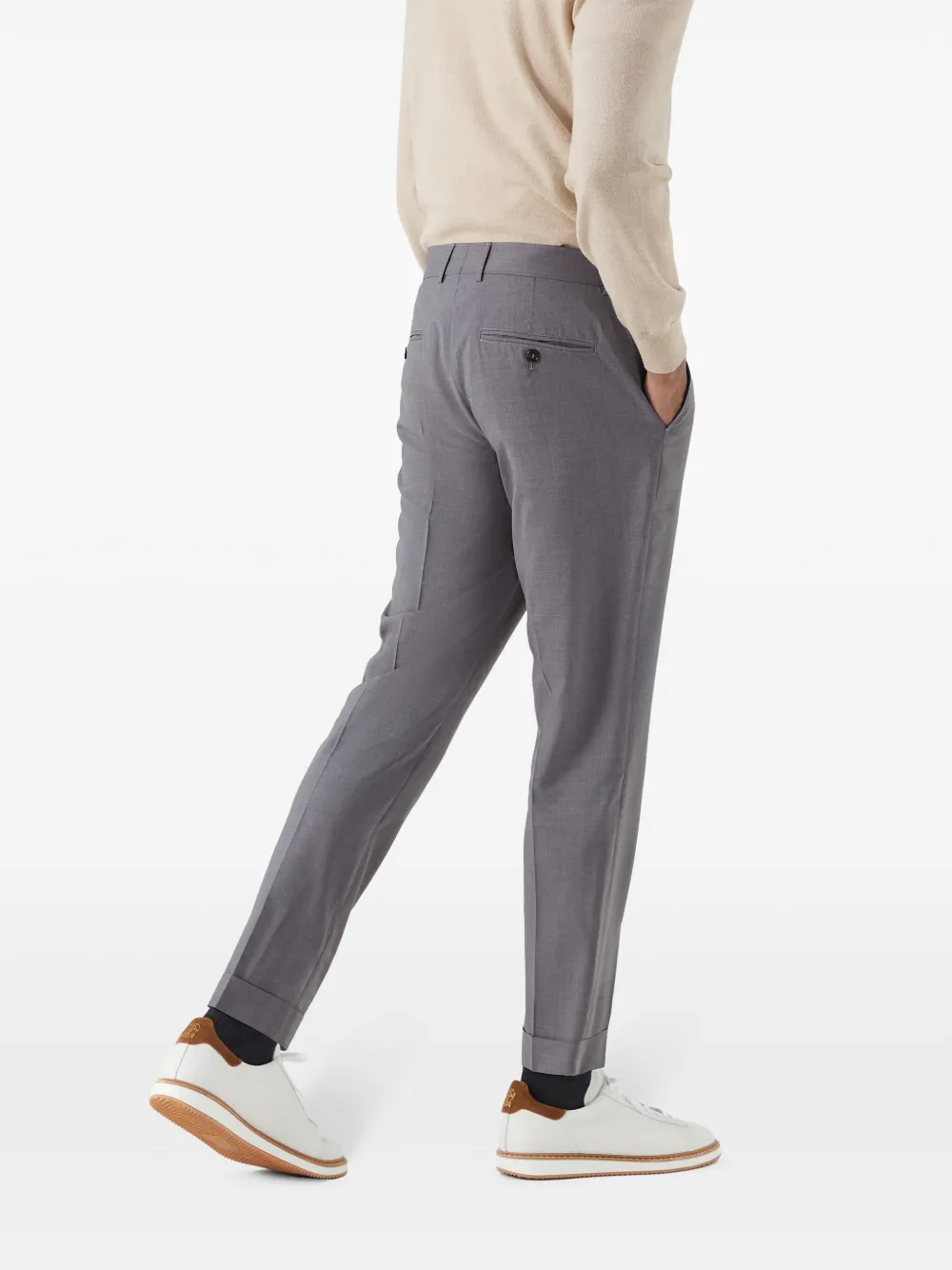 Brunello Cucinelli Cropped pantalon Grijs