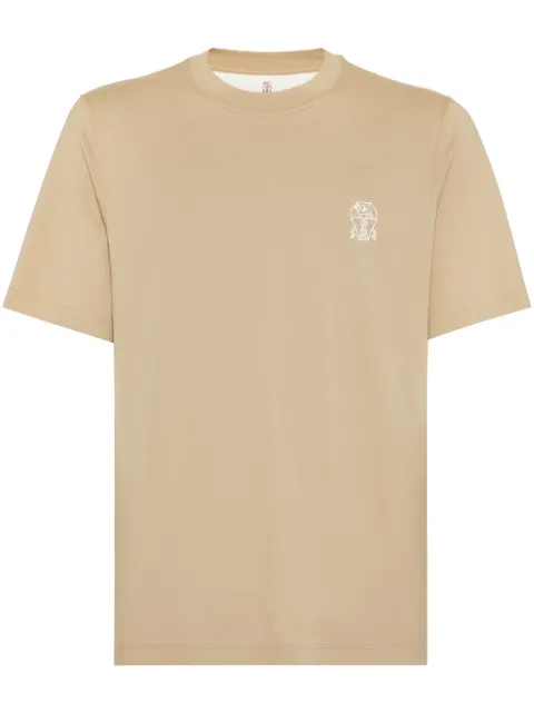 Brunello Cucinelli logo-print cotton T-shirt