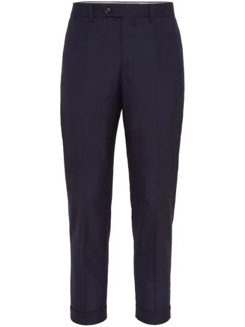 Brunello Cucinelli straight-leg cashmere trousers