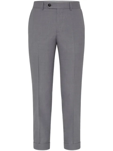 Brunello Cucinelli tapered-leg tailored trousers