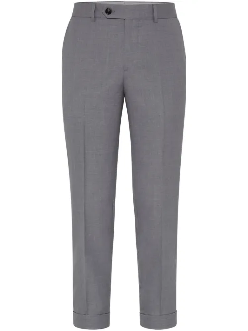 Pantalon de costume à taille mi-haute - Brunello Cucinelli - Modalova