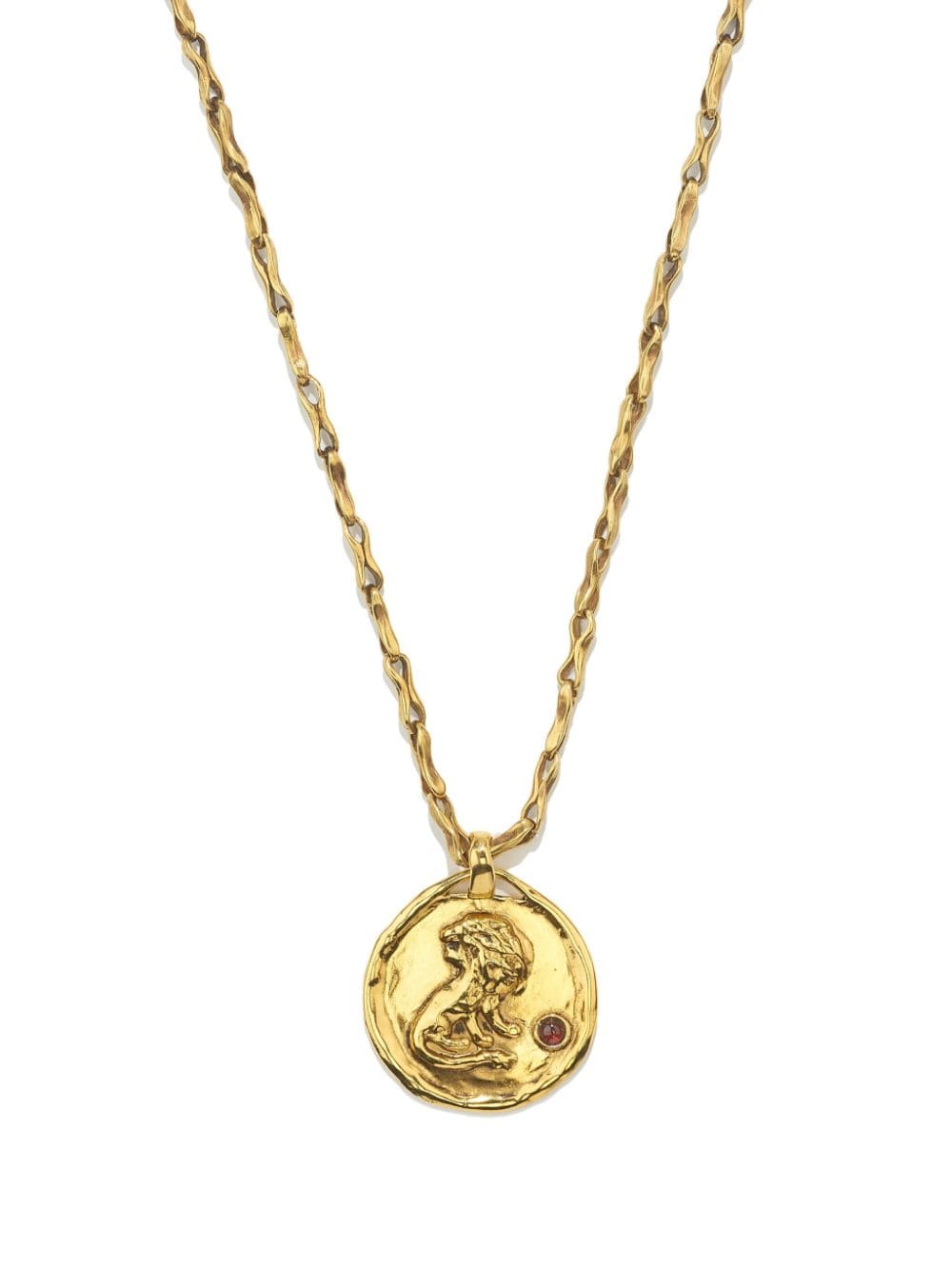 Shop Goossens Talisman Astro Leo Necklace In Gold