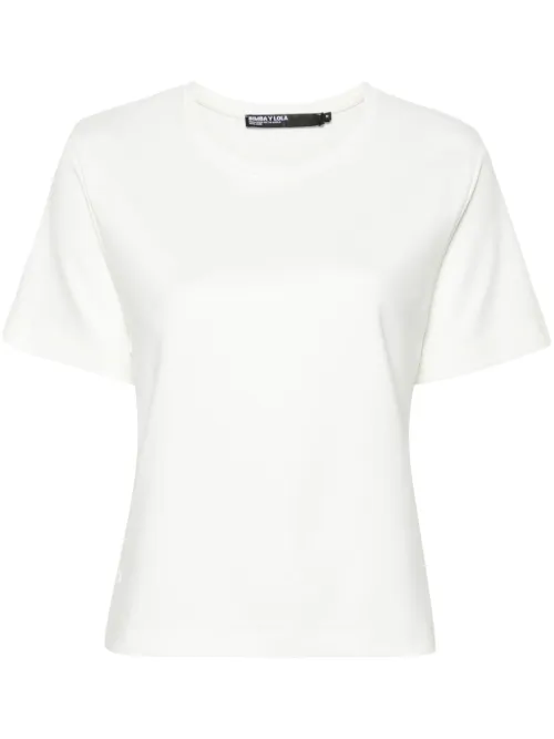 T-shirt en soie à fentes latérales - Bimba y Lola - Modalova