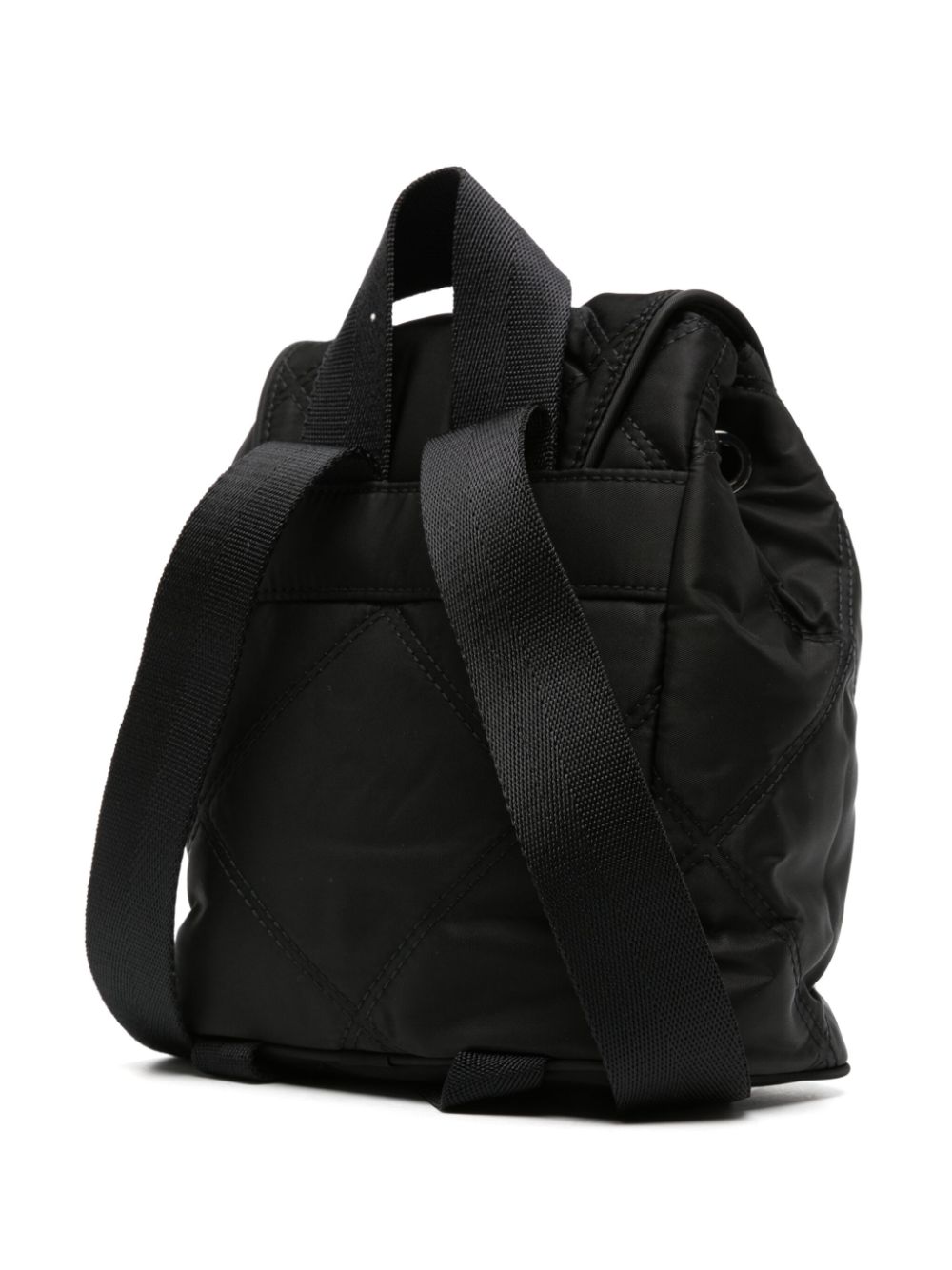 Shop Bimba Y Lola Logo-plaque Quilted Backpack In Black