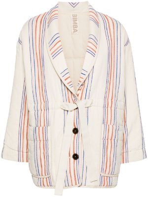 Bimba y Lola Striped Cotton Padded Jacket Farfetch