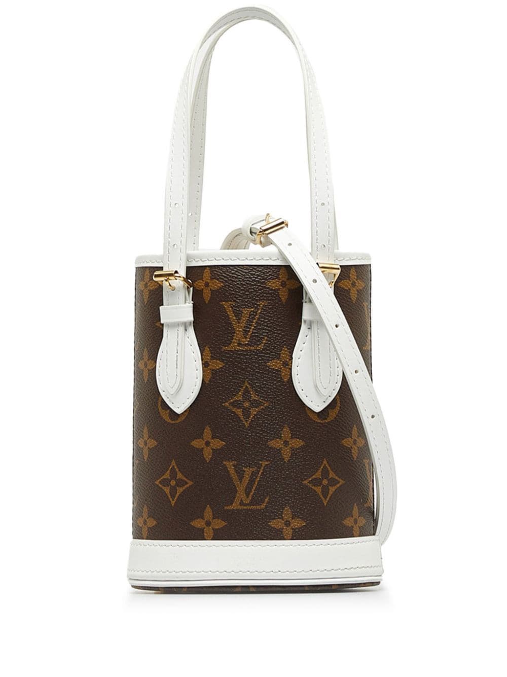 Pre-owned Louis Vuitton 2022  Nano Lv Match Bucket Bag In Brown