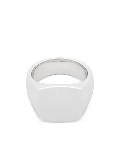 Tom Wood Cushion Polished signet ring