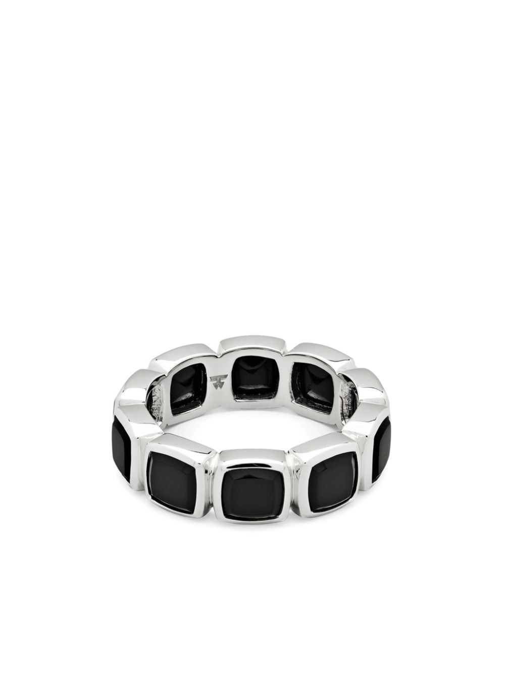 Tom Wood Ring Mit Onyx In Metallic