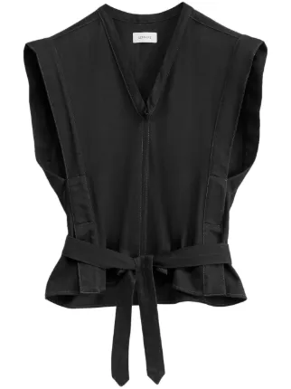 LEMAIRE ノースリーブジャケット 36サイズ LEMAIRE ノースリーブ ジャケット | ブラック | FARFETCH JP