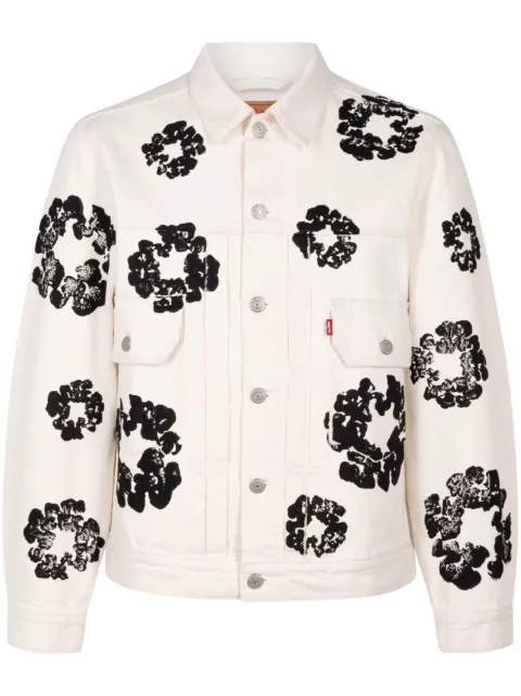 Denim Tears x Levi's wreath-print denim jacket