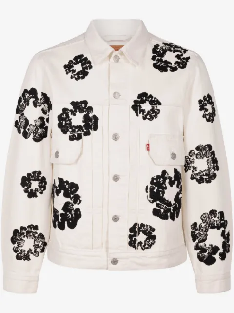 Denim Tears x Levi's wreath-print denim jacket