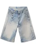 CamperLab swirl-print denim shorts - Blue