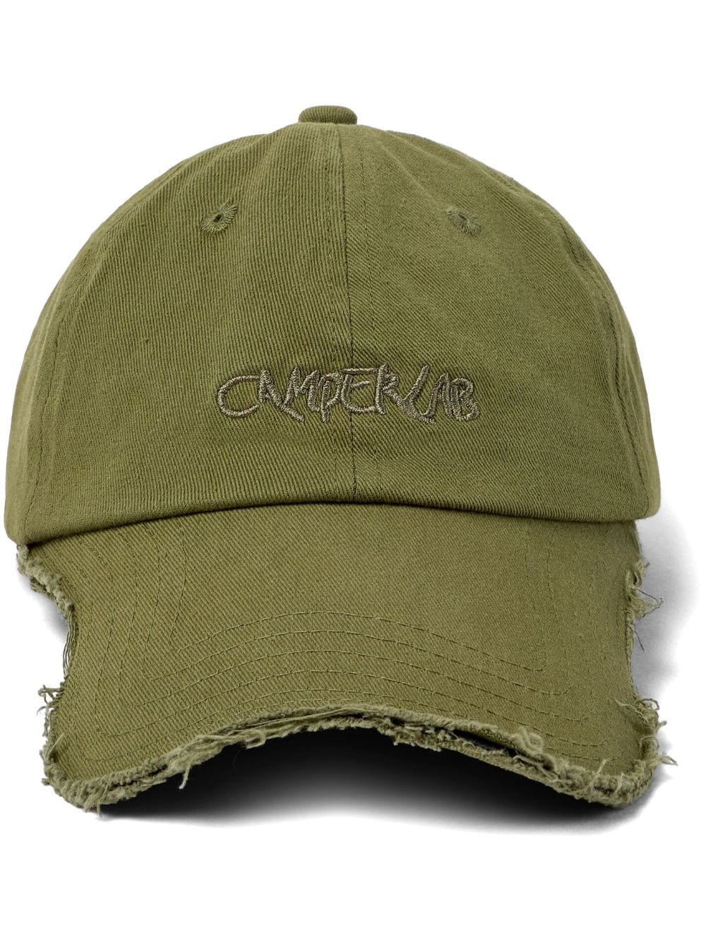 logo-embroidered organic cotton cap