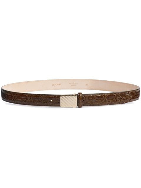 LEMAIRE sliding-buckle leather belt