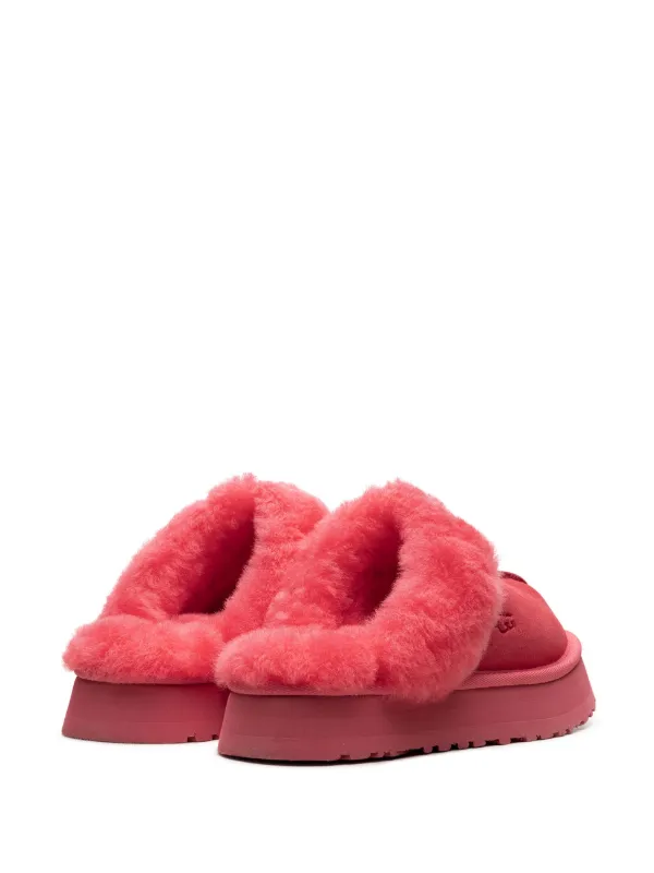UGG Disquette Shearling Platform Slippers Pink FARFETCH PH