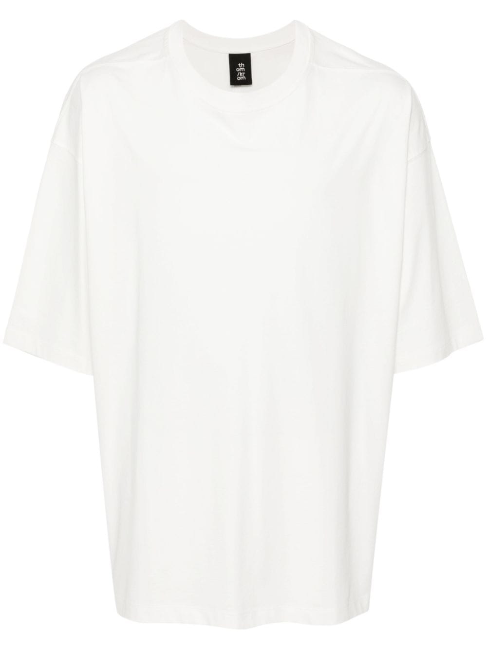thom krom t-shirt en coton à manches courtes - blanc