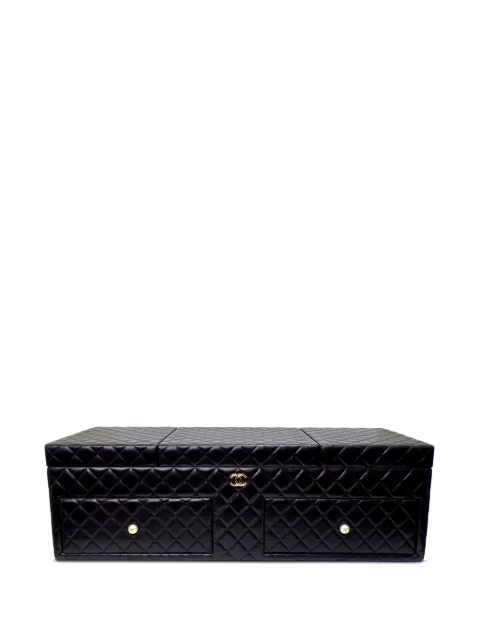 CHANEL Pre-Owned 2010 diamond-quilted jewellery box