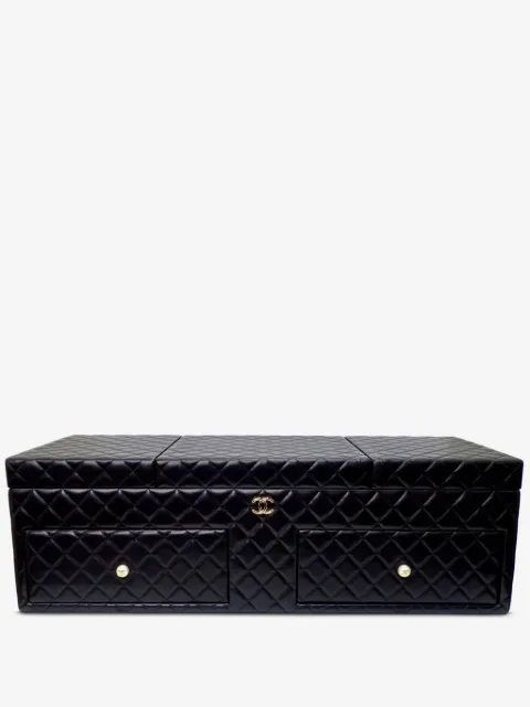 CHANEL Pre-Owned 2010 diamond-quilted jewellery box