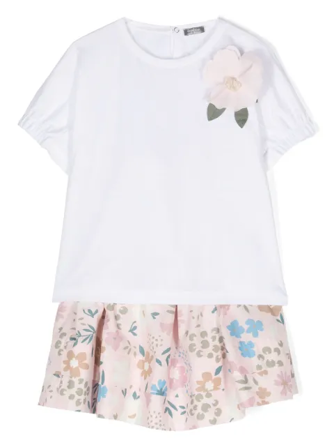 Il Gufo conjunto de camisa y top con estampado floral