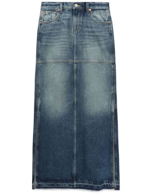 RE/DONE джинсовая юбка макси средней посадки