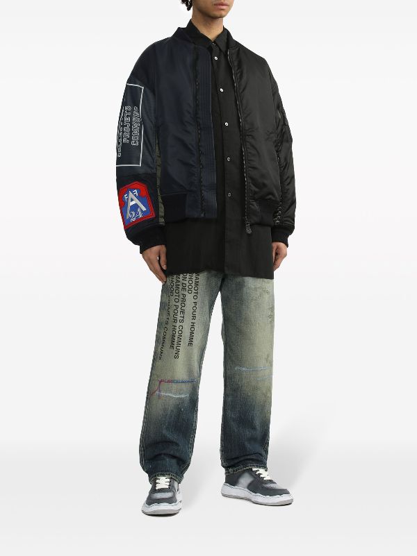 Yohji Yamamoto x NEIGHBOURHOOD Panelled Bomber Jacket - Farfetch