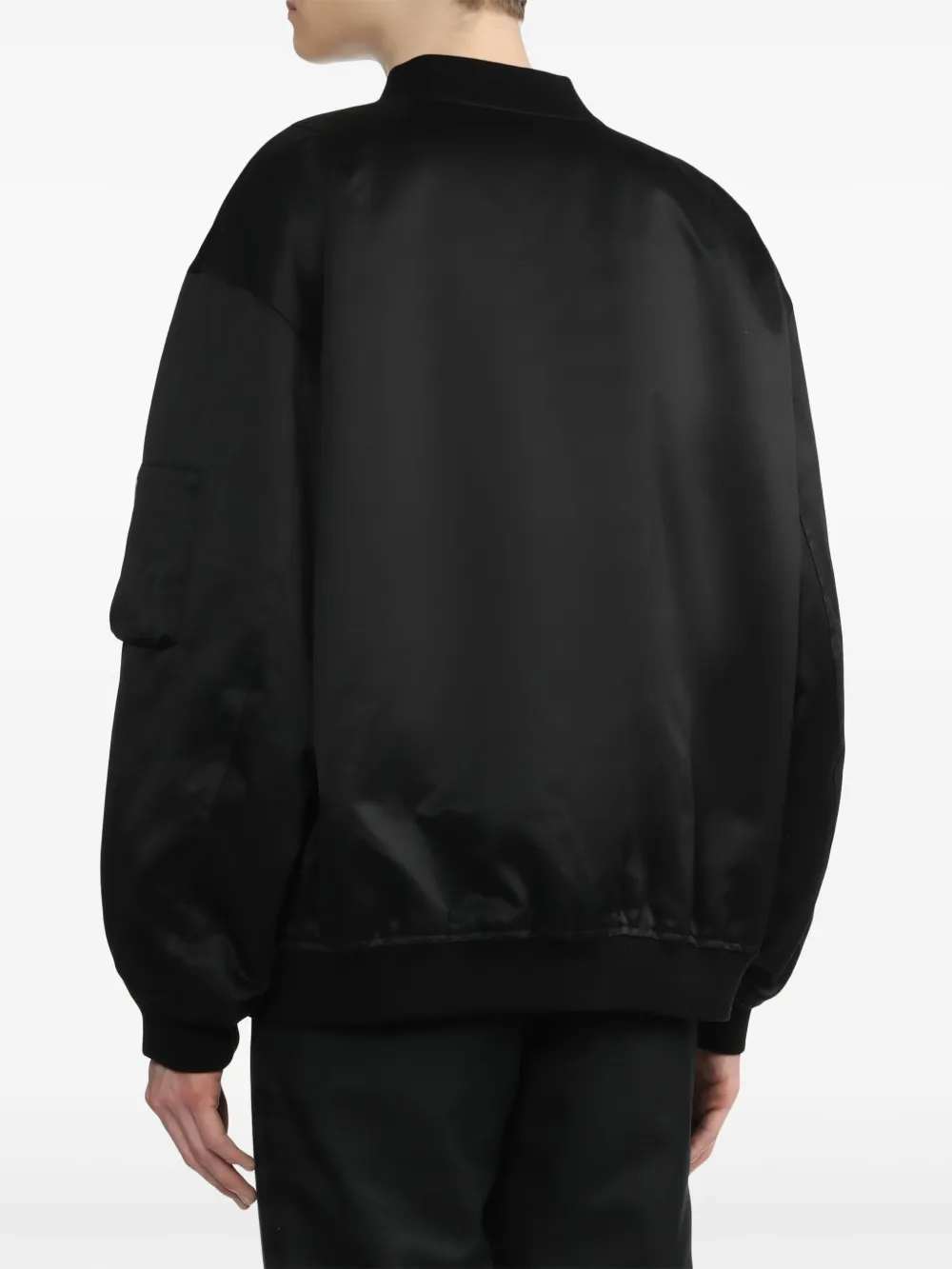 Jil Sander Bomberjack met rits Zwart