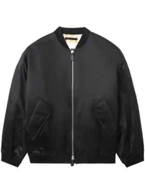 Prada トライアングルロゴ ボンバージャケット | ブラック | FARFETCH JP