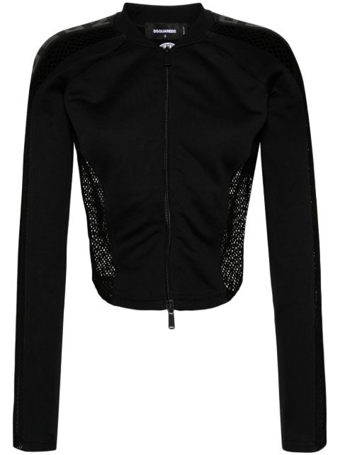 DSQUARED2 logo-tape mesh jacket Women