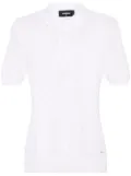 DSQUARED2 open-knit polo shirt - White