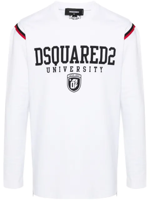DSQUARED2 stripe-detail long-sleeve T-shirt