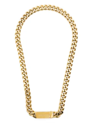 DSQUARED2 ロゴプレート ネックレス | ゴールドトーン | FARFETCH JP