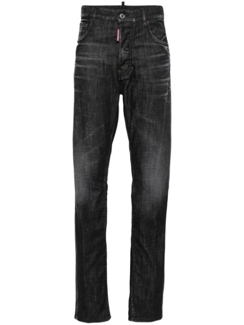 DSQUARED2 642 distressed straight-leg jeans Women