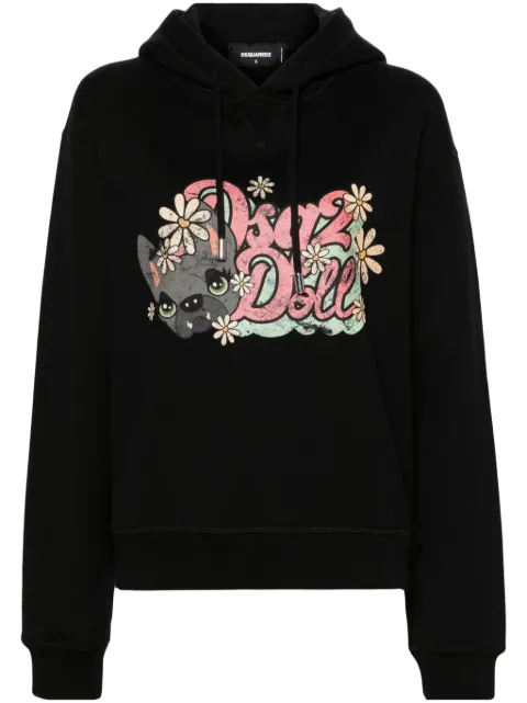 DSQUARED2 Hilde Doll Cool cotton hoodie Women