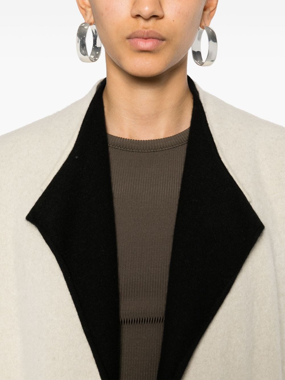 Shop Frenckenberger Layered Cashmere Cardigan In Nude
