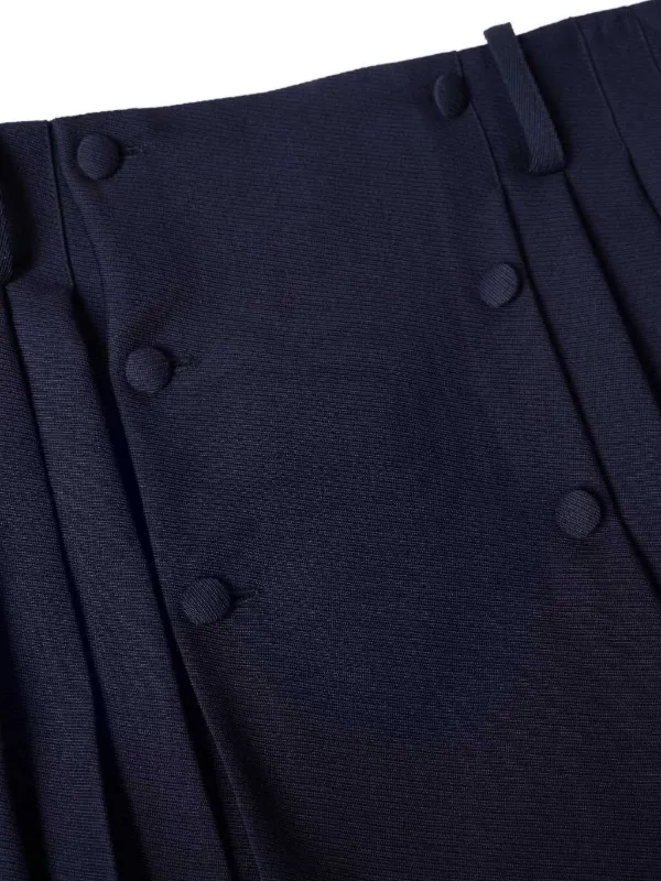 AMI Paris プリーツスカート | ブルー | FARFETCH JP